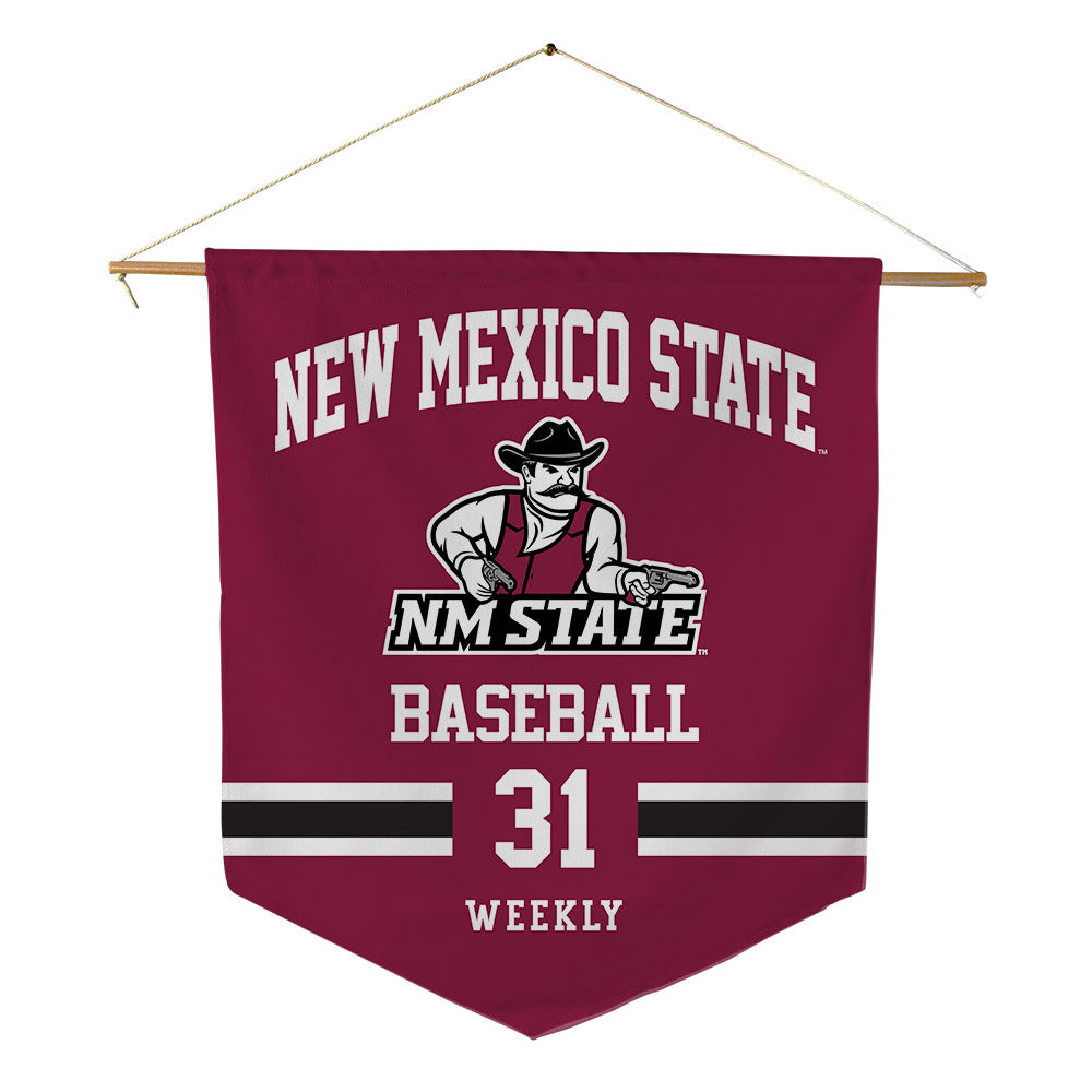 NMSU - NCAA Baseball : Dylan Weekly - Pennant - 18" x 21"-0