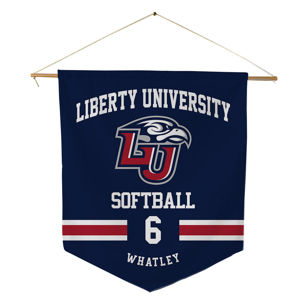 Liberty - NCAA Softball : Savanah Whatley - Pennant - 18" x 21"-0