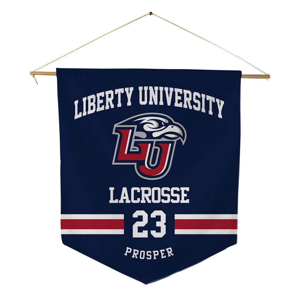 Liberty - NCAA Women's Lacrosse : Delainy Prosper - Pennant - 18" x 21"-0