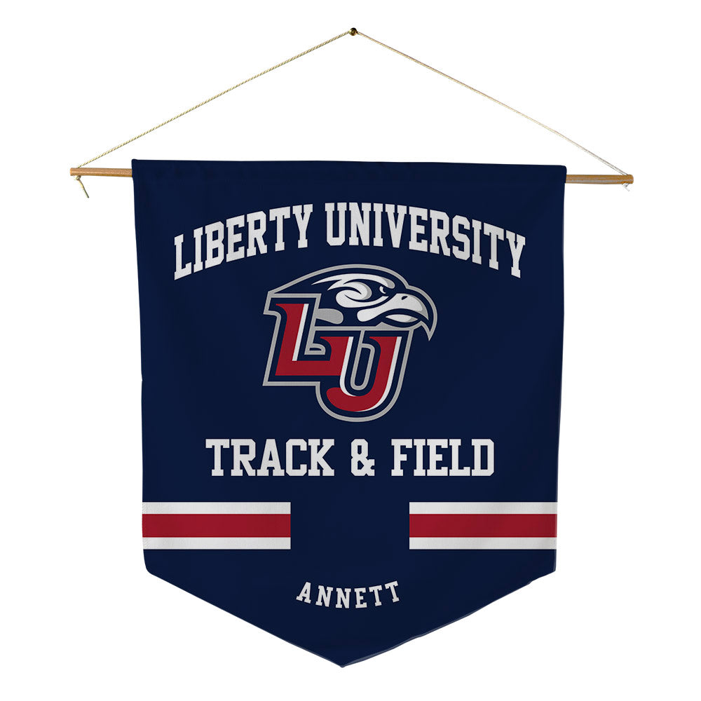 Liberty - NCAA Men's Track & Field : Robbie Annett - Pennant - 18" x 21"-0