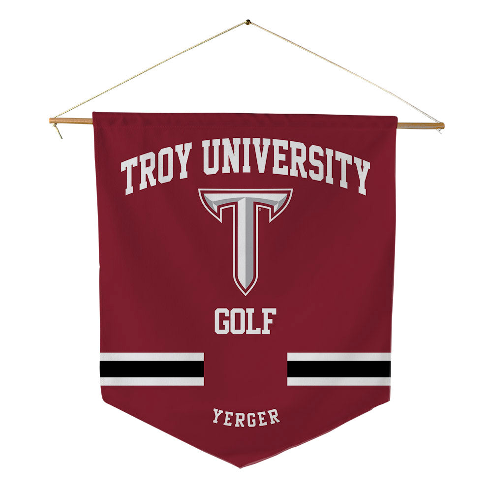 Troy - NCAA Men's Golf : Grant Yerger - Pennant - 18" x 21"-0