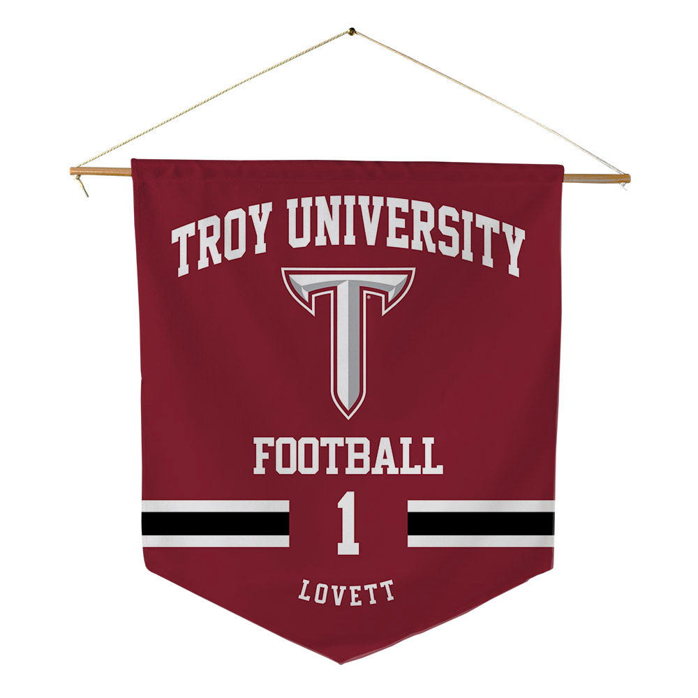 Troy - NCAA Football : Jordan Lovett - Pennant - 18" x 21"-0