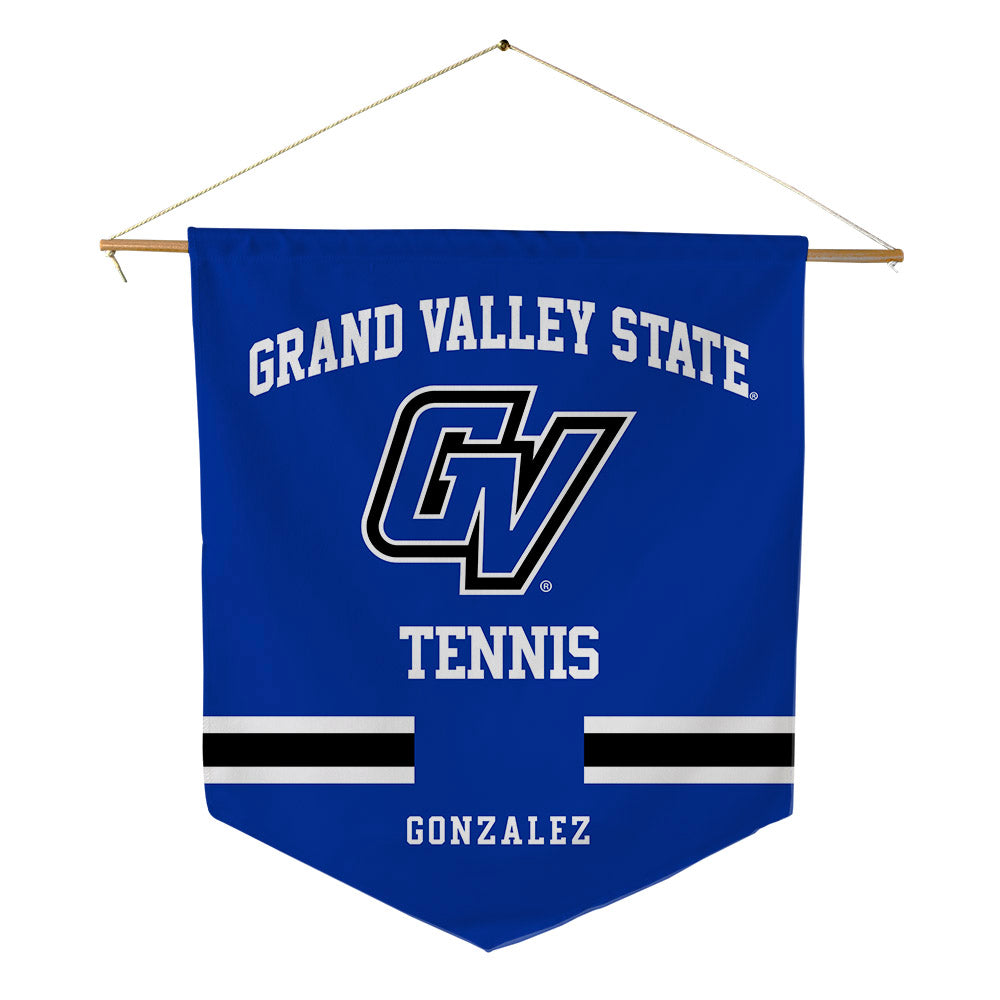 Grand Valley - NCAA Men's Tennis : Lucas Gonzalez - Pennant - 18" x 21"-0