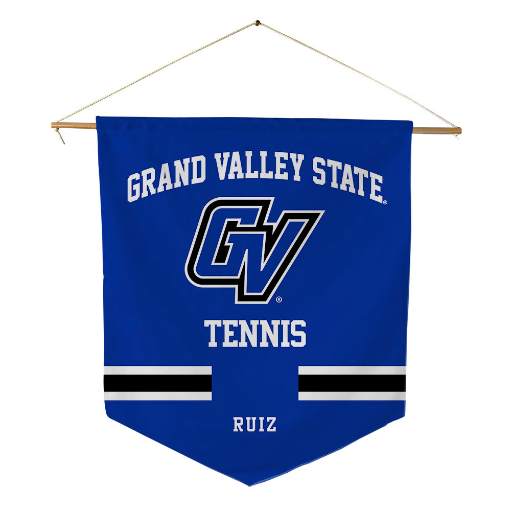 Grand Valley - NCAA Men's Tennis : Jorge Ruiz - Pennant - 18" x 21"-0