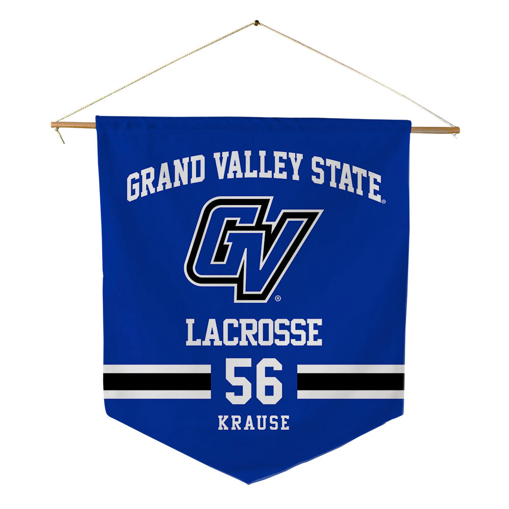 Grand Valley - NCAA Women's Lacrosse : Sarah Krause - Pennant - 18" x 21"-0