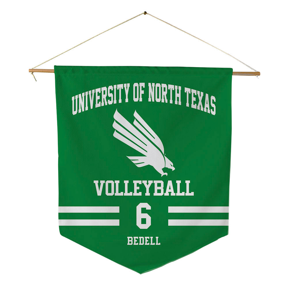 North Texas - NCAA Women's Volleyball : Reagan Bedell - Pennant - 18" x 21"-0