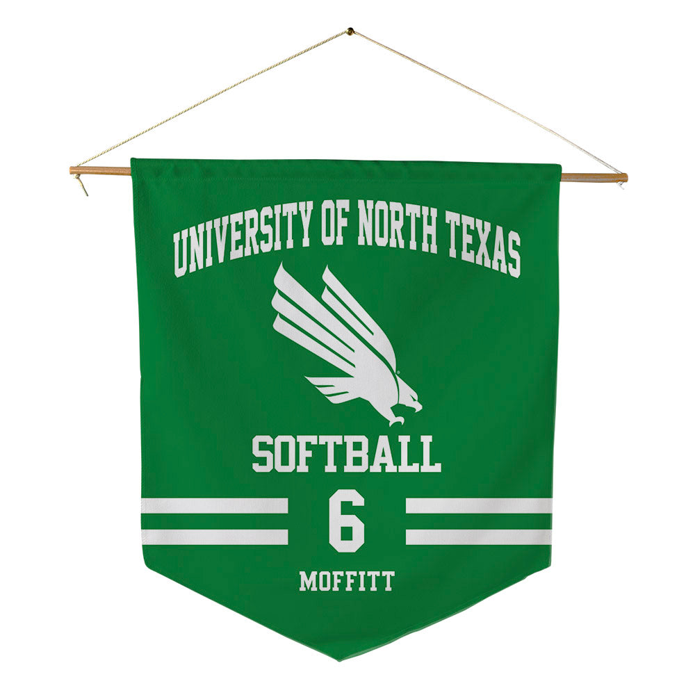 North Texas - NCAA Softball : Elizabeth Moffitt - Pennant - 18" x 21"-0
