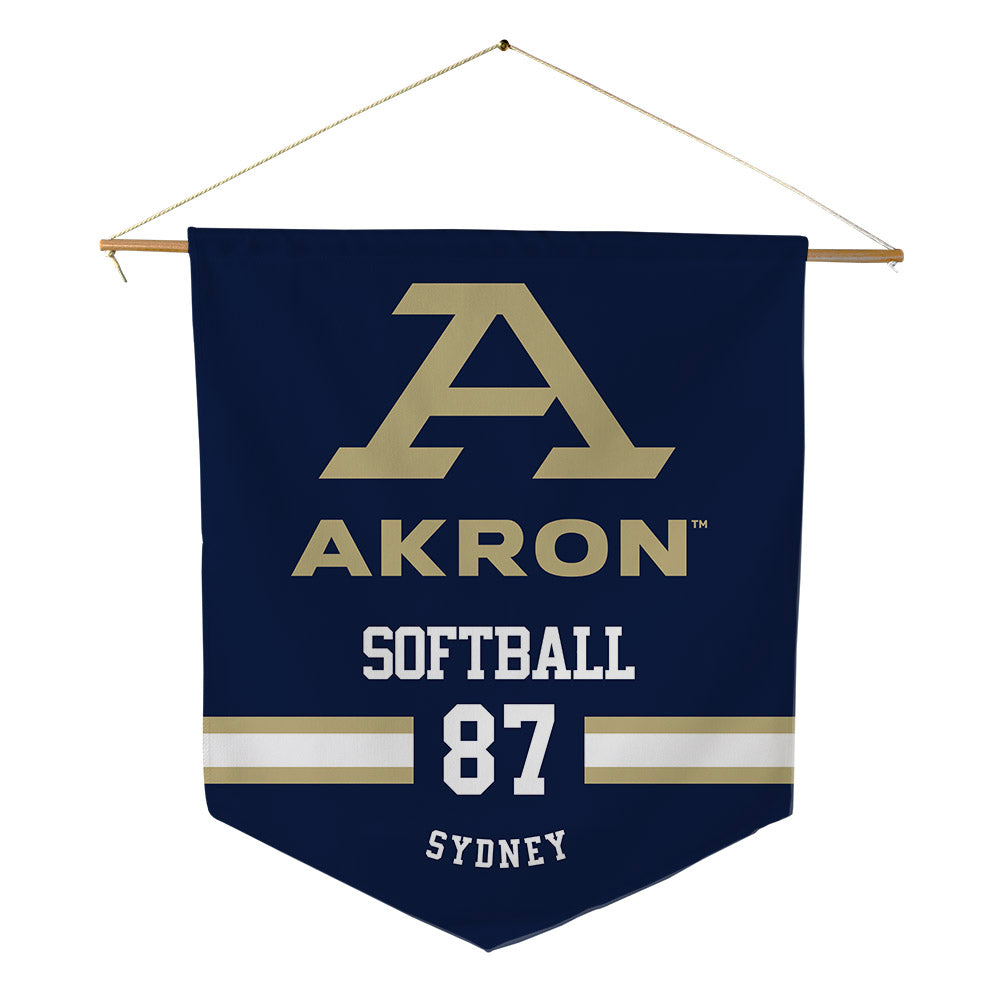 Akron - NCAA Softball : Selker Sydney - Pennant - 18" x 21"-0