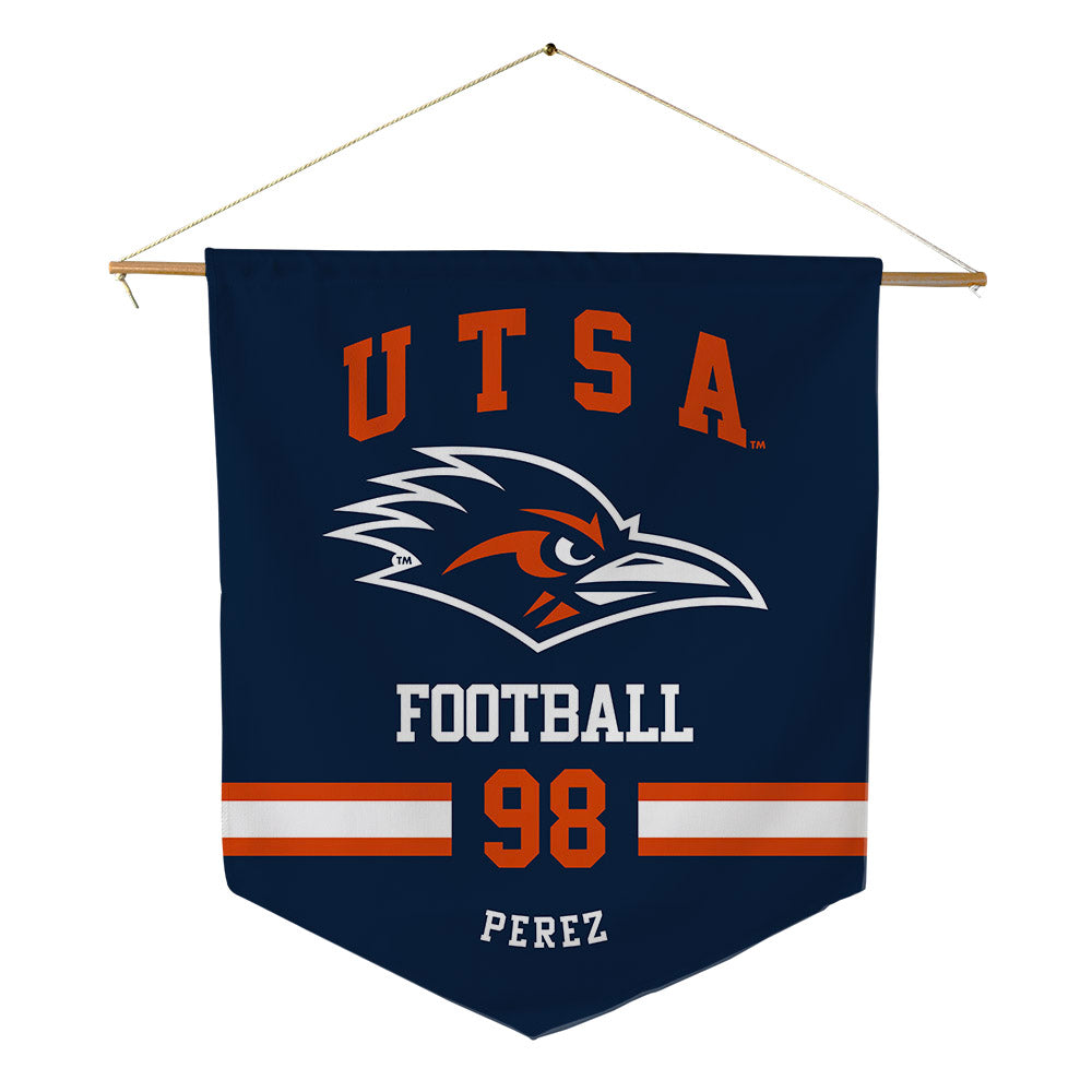UTSA - NCAA Football : Jesse Perez - Pennant - 18" x 21"-0