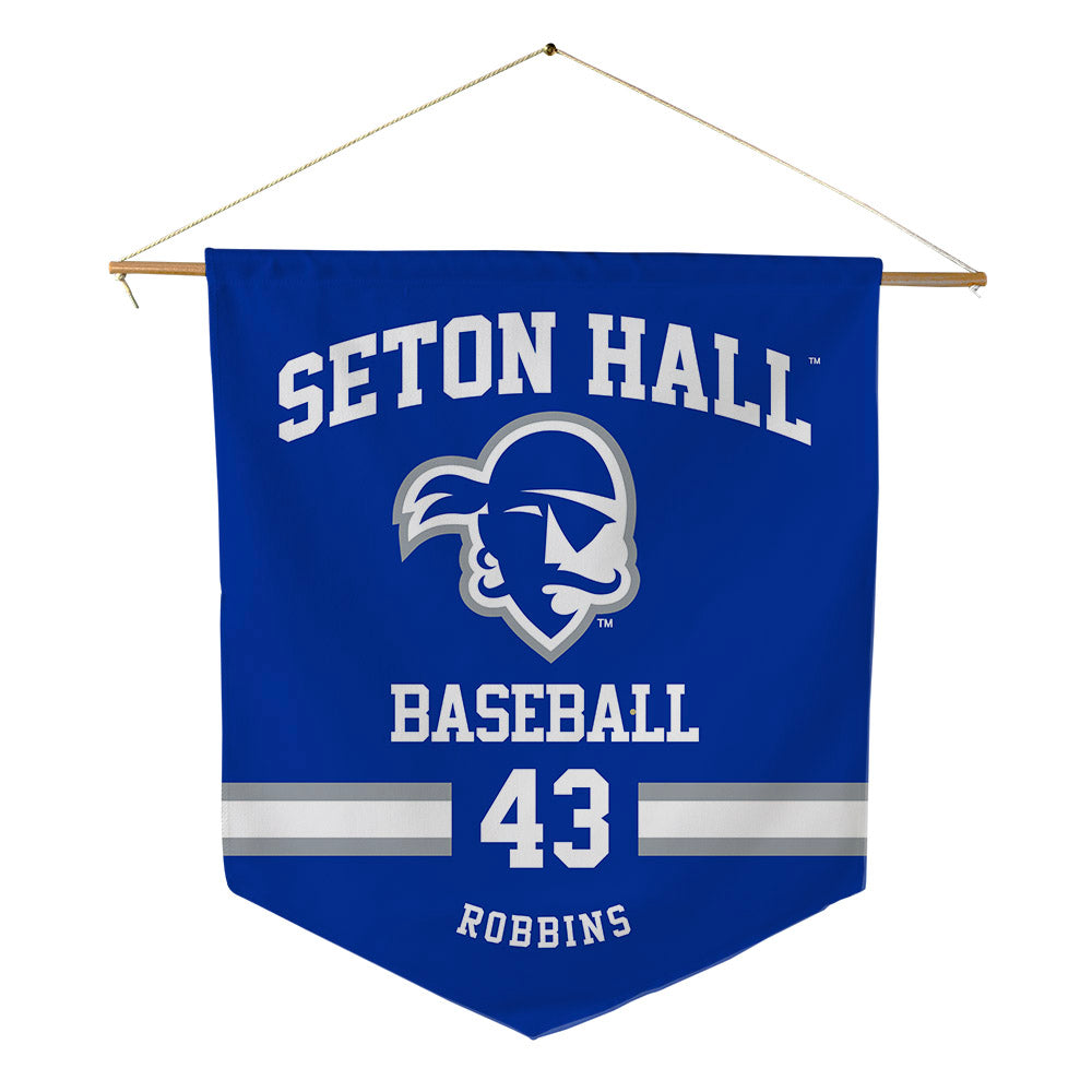 Seton Hall - NCAA Baseball : Aiden Robbins - Pennant - 18" x 21"-0
