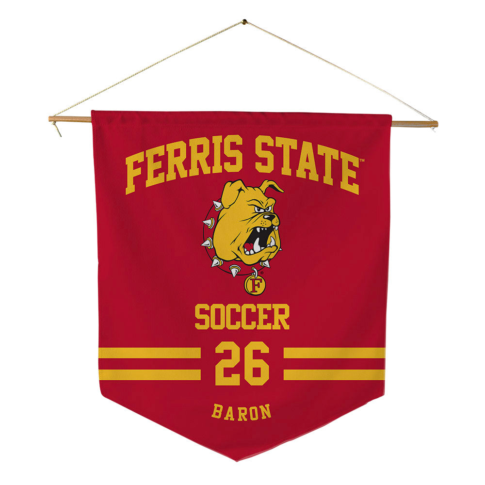 Ferris State - NCAA Women's Soccer : Isabella Baron - Pennant - 18" x 21"-0