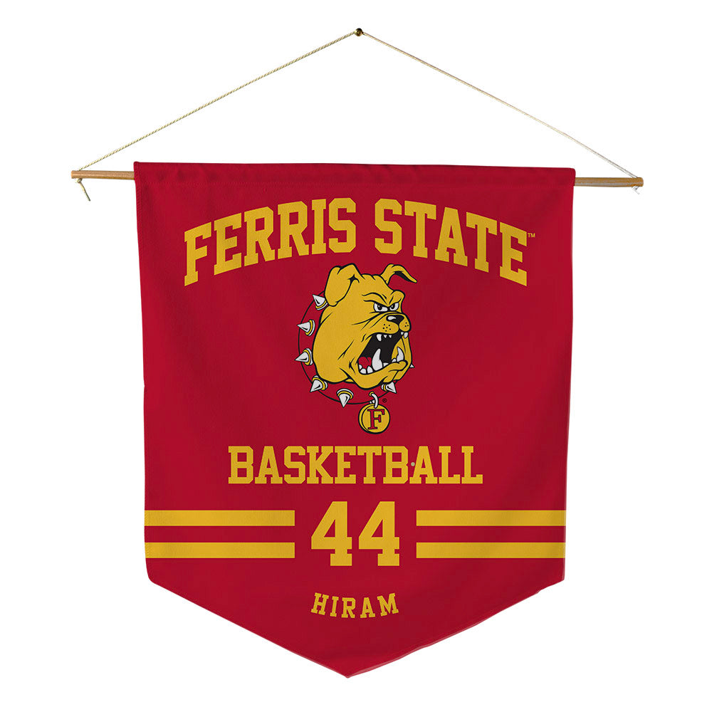 Ferris State - NCAA Women's Basketball : Mya Hiram - Pennant - 18" x 21"-0