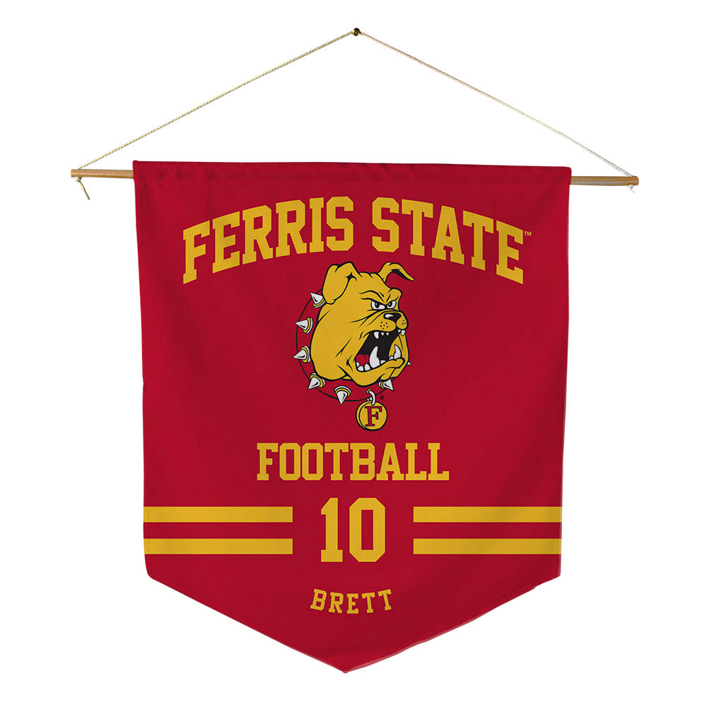 Ferris State - NCAA Football : Taariik Brett - Pennant - 18" x 21"-0