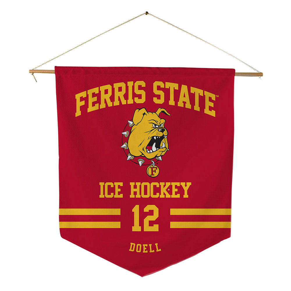 Ferris State - NCAA Men's Ice Hockey : Holden Doell - Pennant - 18" x 21"-0