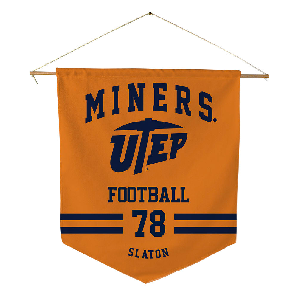 UTEP - NCAA Football : Ryder Slaton - Pennant - 18" x 21"-0