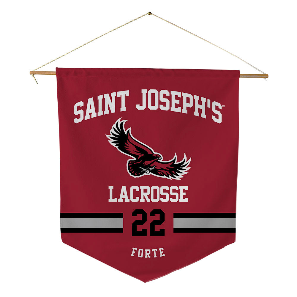 St. Joe's - NCAA Men's Lacrosse : Sam-forte Forte - Pennant - 18" x 21"-0