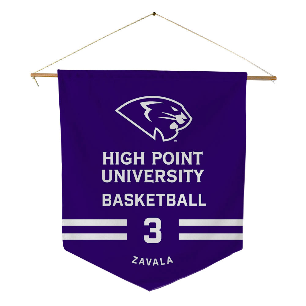High Point - NCAA Women's Basketball : Nevaeh Zavala - Pennant - 18" x 21"-0