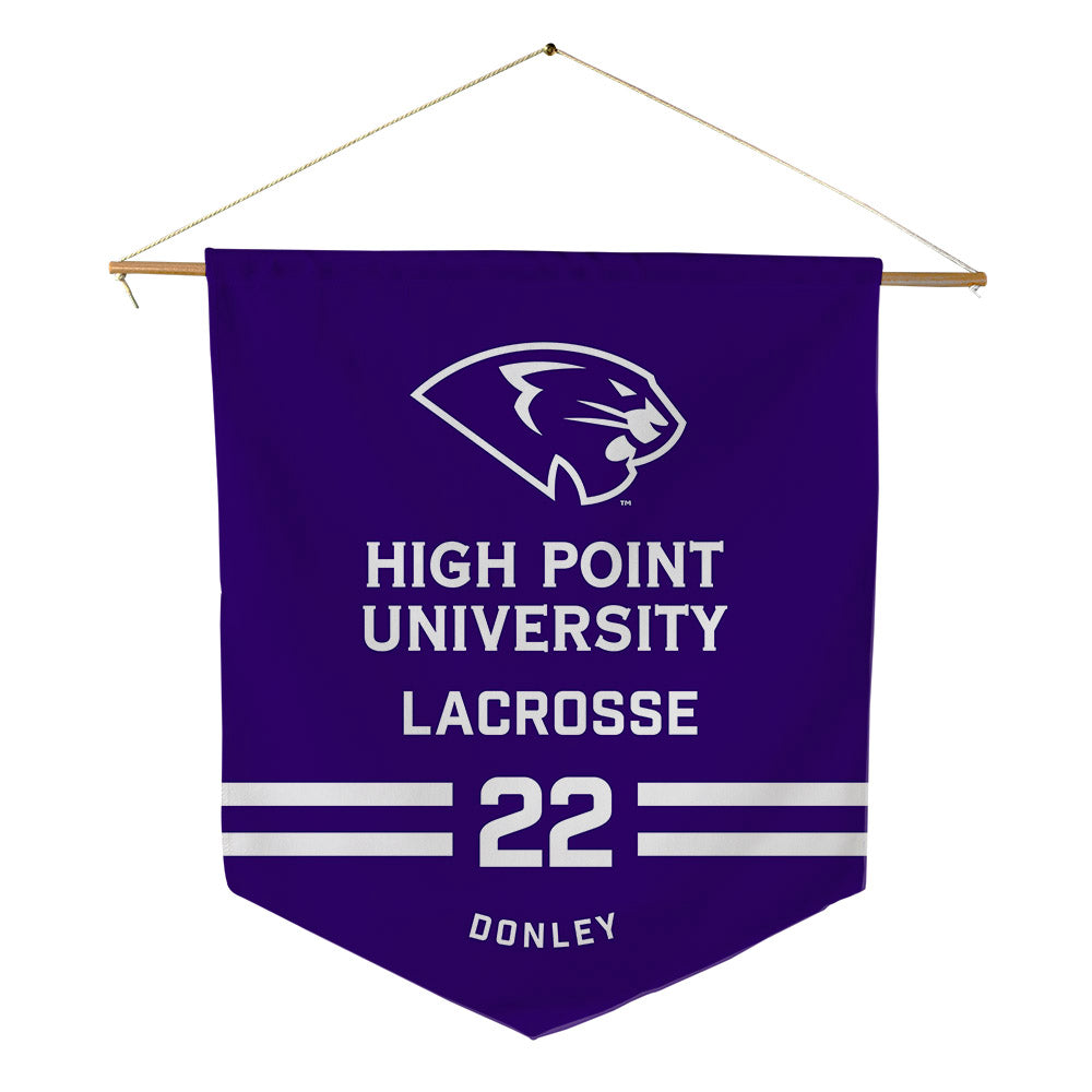 High Point - NCAA Women's Lacrosse : Jaidyn Donley - Pennant - 18" x 21"-0