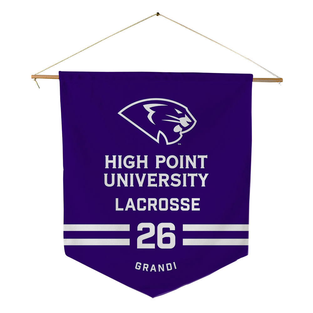 High Point - NCAA Women's Lacrosse : Ava Grandi - Pennant - 18" x 21"-0