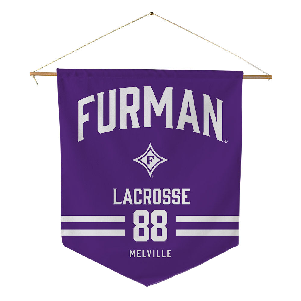 Furman - NCAA Women's Lacrosse : Samantha Melville - Pennant - 18" x 21"-0