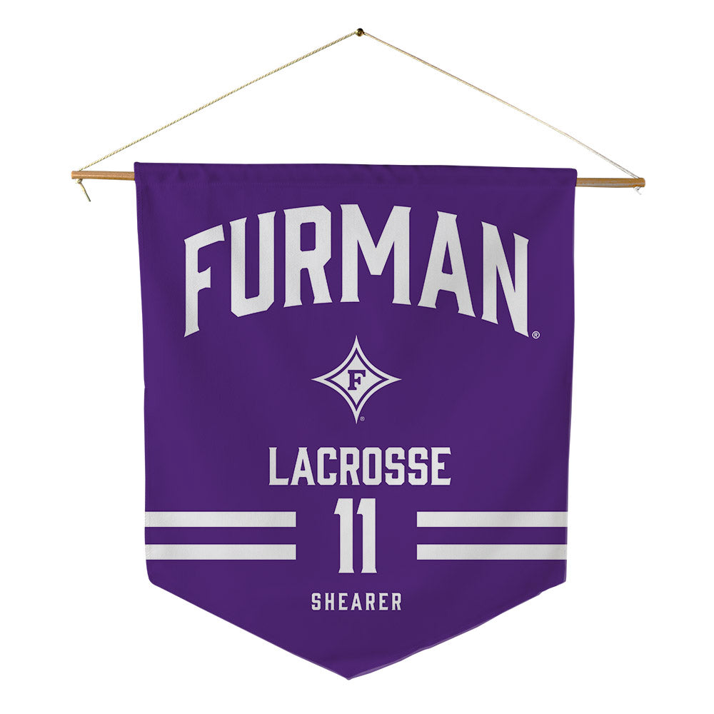 Furman - NCAA Women's Lacrosse : Abby Shearer - Pennant - 18" x 21"-0