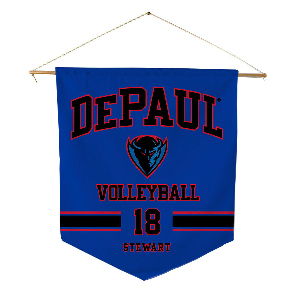 DePaul - NCAA Women's Volleyball : Morgan Stewart - Pennant - 18" x 21"-0