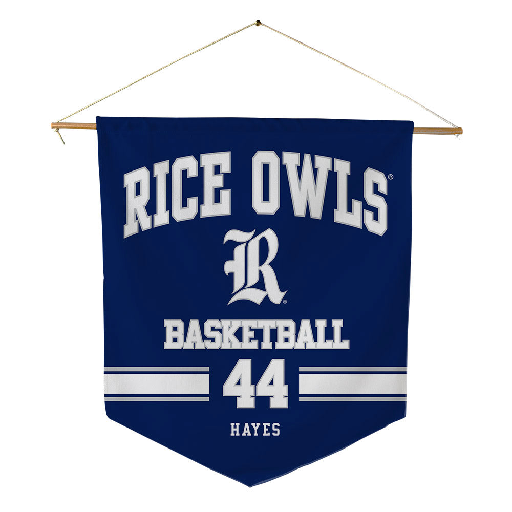 Rice - NCAA Women's Basketball : Shelby Hayes - Pennant - 18" x 21"-0