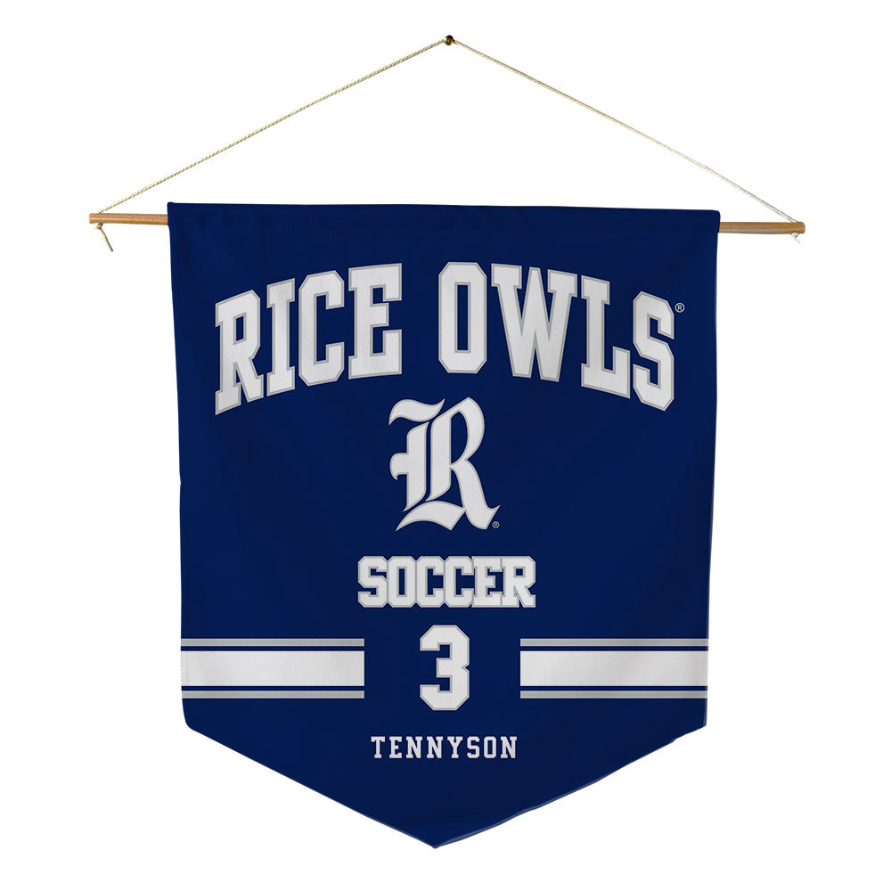 Rice - NCAA Women's Soccer : Dayo Tennyson - Pennant - 18" x 21"-0