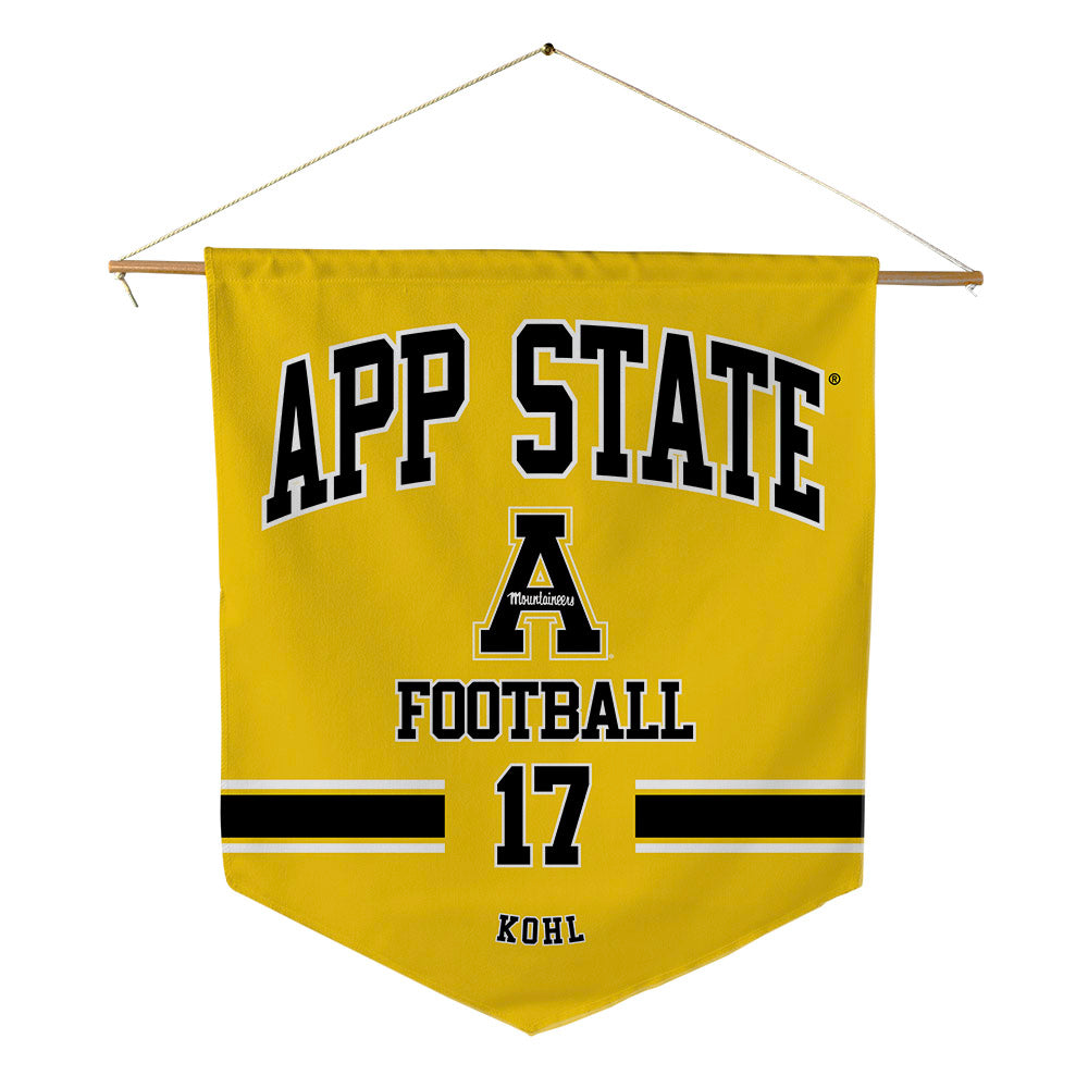 App State - NCAA Football : JJ Kohl - Pennant - 18" x 21"-0
