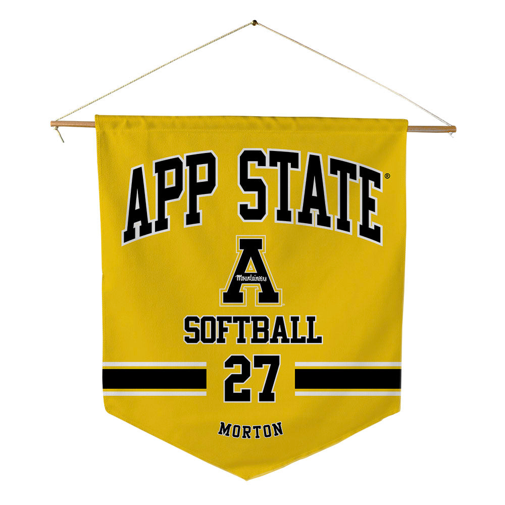 App State - NCAA Softball : Baylee Morton - Pennant - 18" x 21"-0