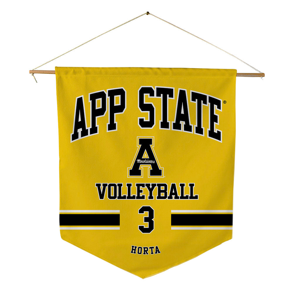 App State - NCAA Women's Volleyball : Julianna Horta - Pennant - 18" x 21"-0