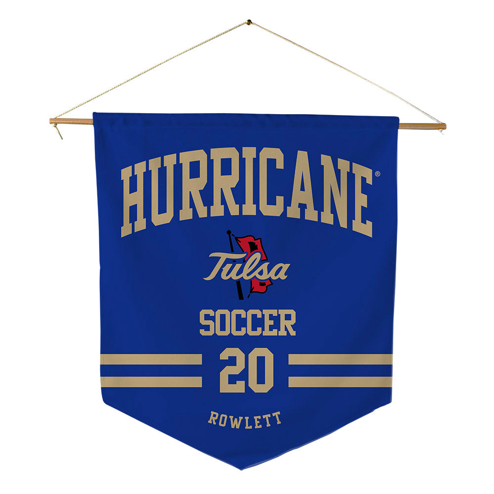 Tulsa - NCAA Women's Soccer : Brenna Rowlett - Pennant - 18" x 21"-0