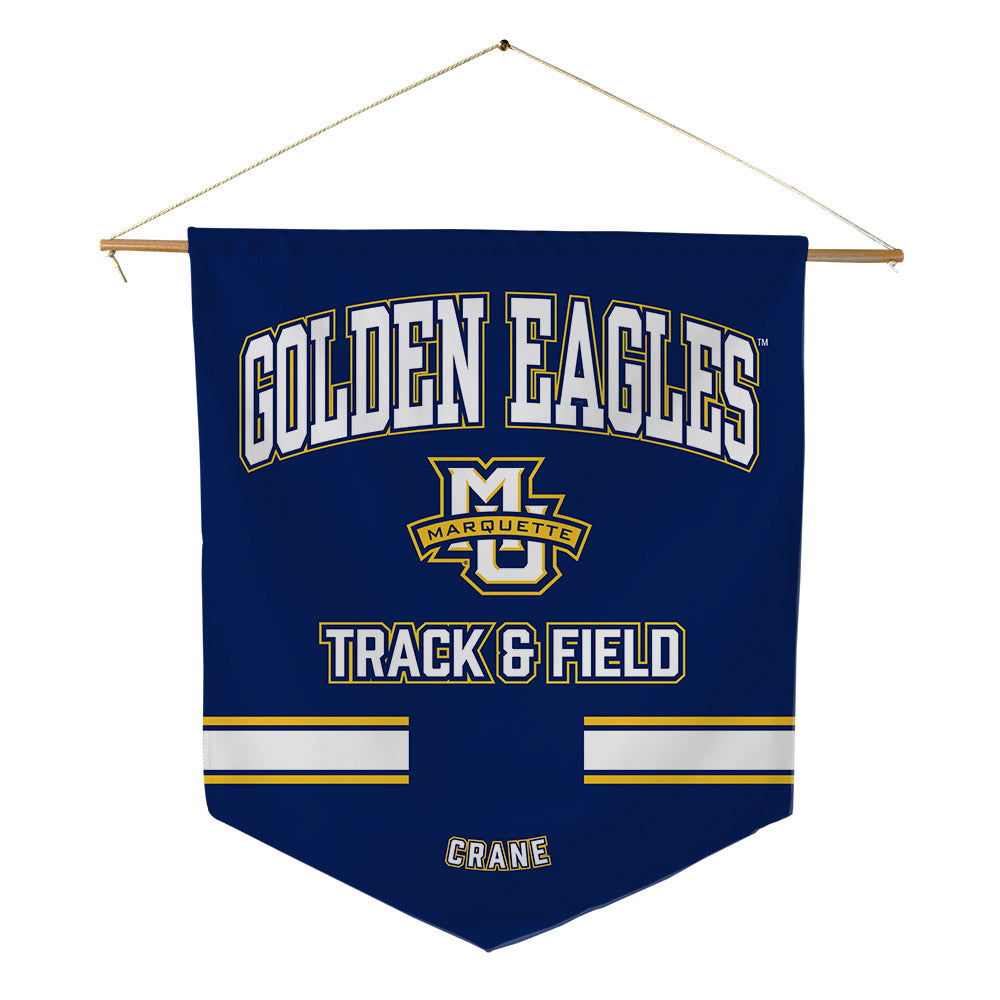 Marquette - NCAA Men's Track & Field : Sam Crane - Pennant - 18" x 21"-0