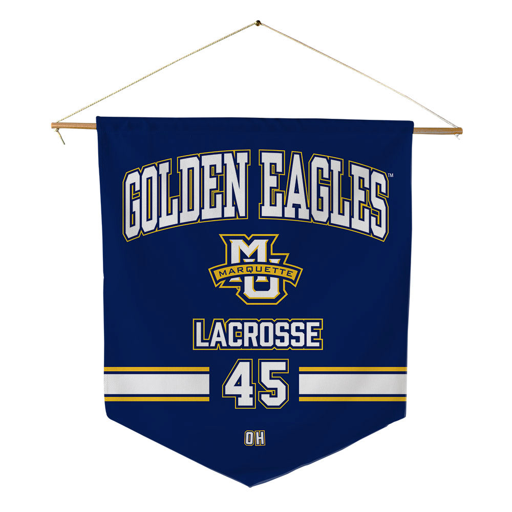 Marquette - NCAA Women's Lacrosse : Mia Oh - Pennant - 18" x 21"-0