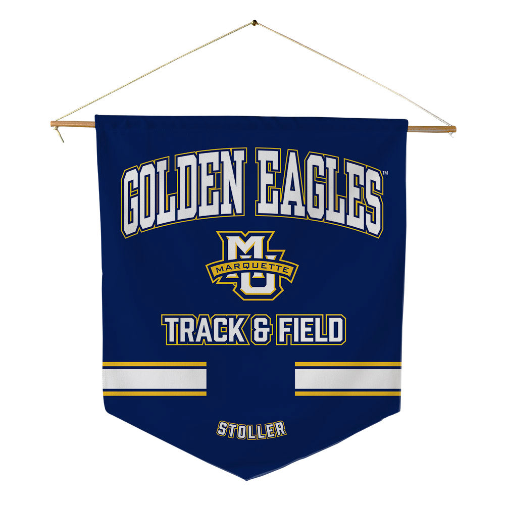 Marquette - NCAA Women's Track & Field : Marley Stoller - Pennant - 18" x 21"-0