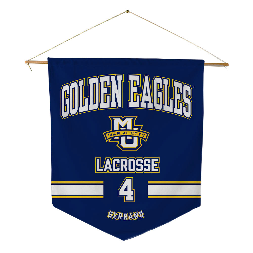 Marquette - NCAA Women's Lacrosse : Dani Serrano - Pennant - 18" x 21"-0