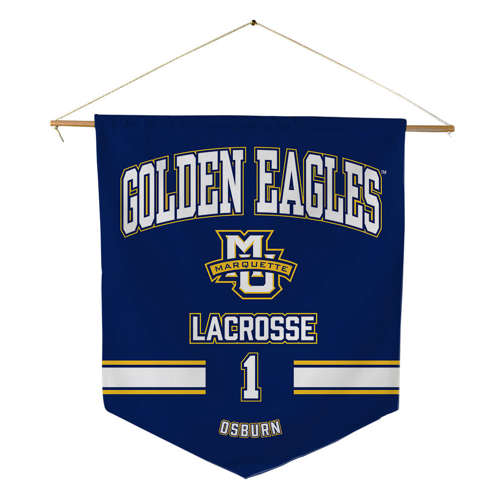 Marquette - NCAA Women's Lacrosse : Tess Osburn - Pennant - 18" x 21"-0