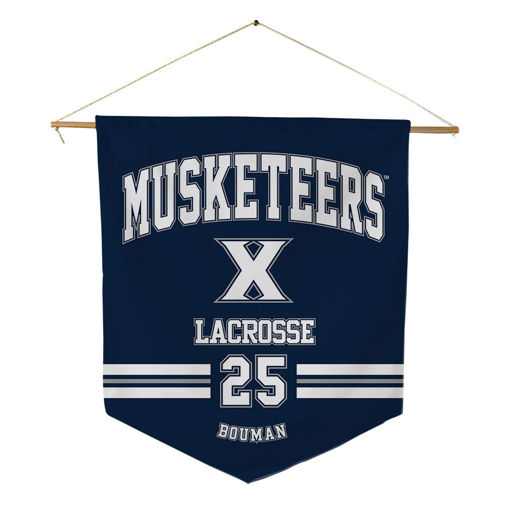 Xavier - NCAA Women's Lacrosse : Gabby Bouman - Pennant - 18" x 21"-0