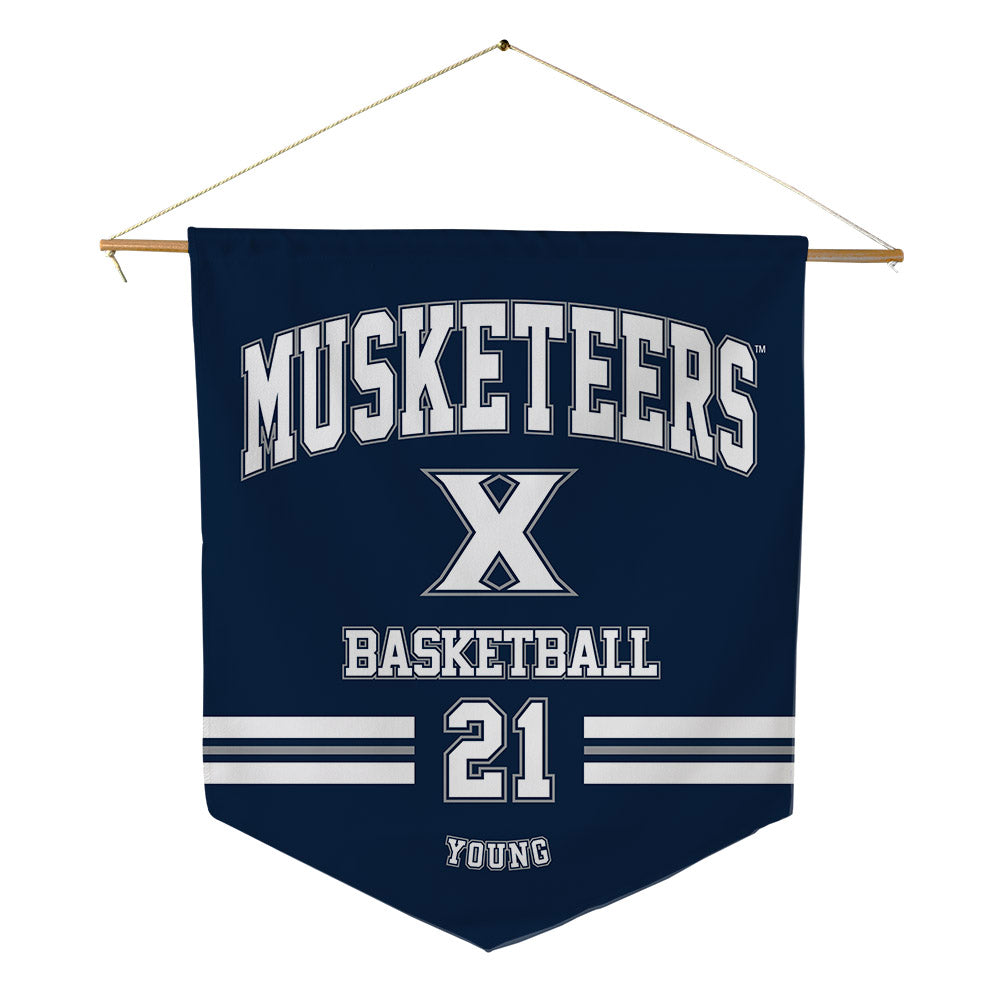 Xavier - NCAA Women's Basketball : Audia Young - Pennant - 18" x 21"-0