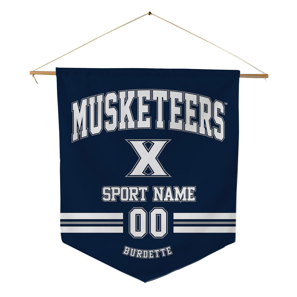 Xavier - NCAA Baseball : Clay Burdette - Pennant - 18" x 21"-0
