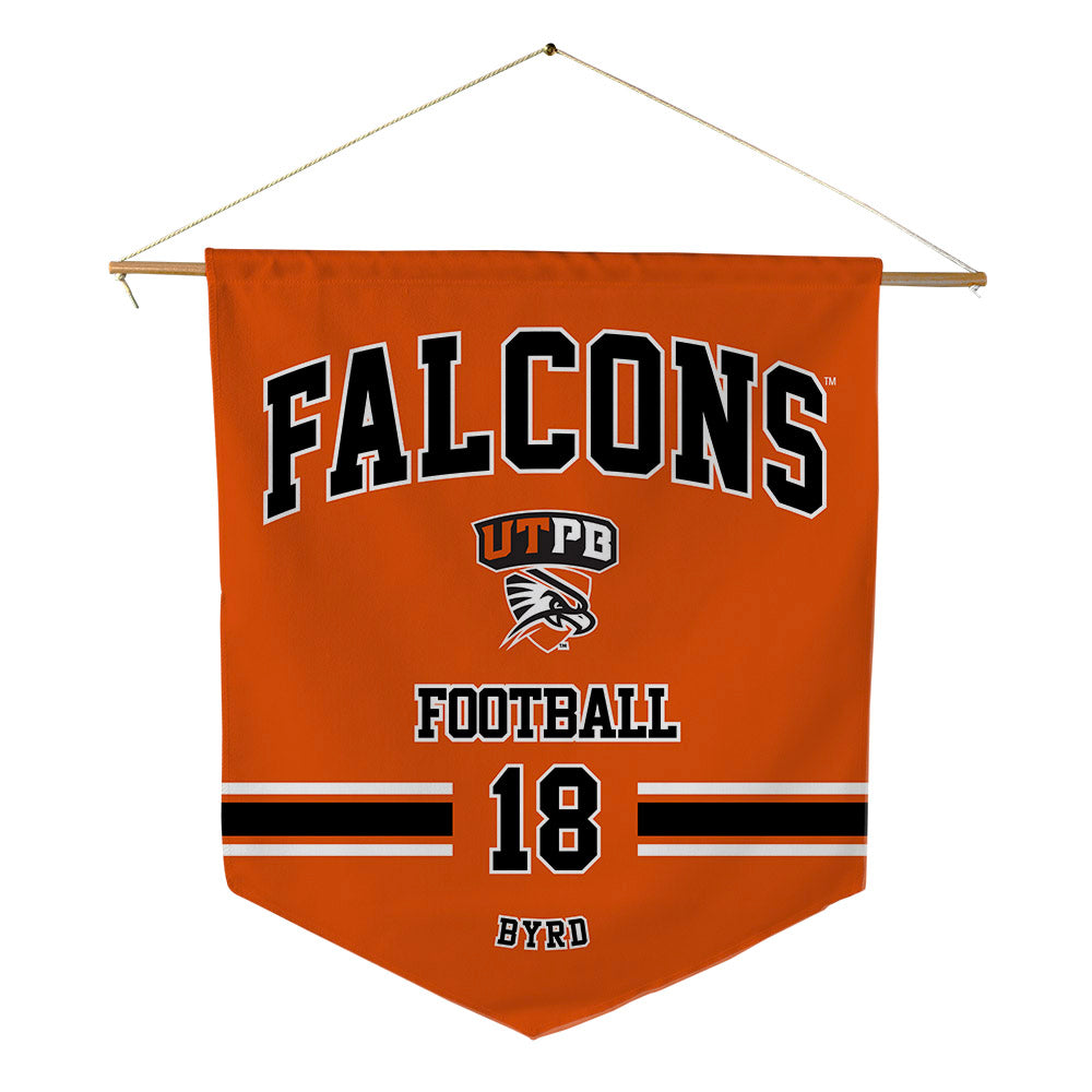 UTPB - NCAA Football : Keegan Byrd - Pennant - 18" x 21"-0