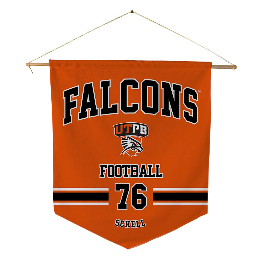 UTPB - NCAA Football : Matthew Schell - Pennant - 18" x 21"-0