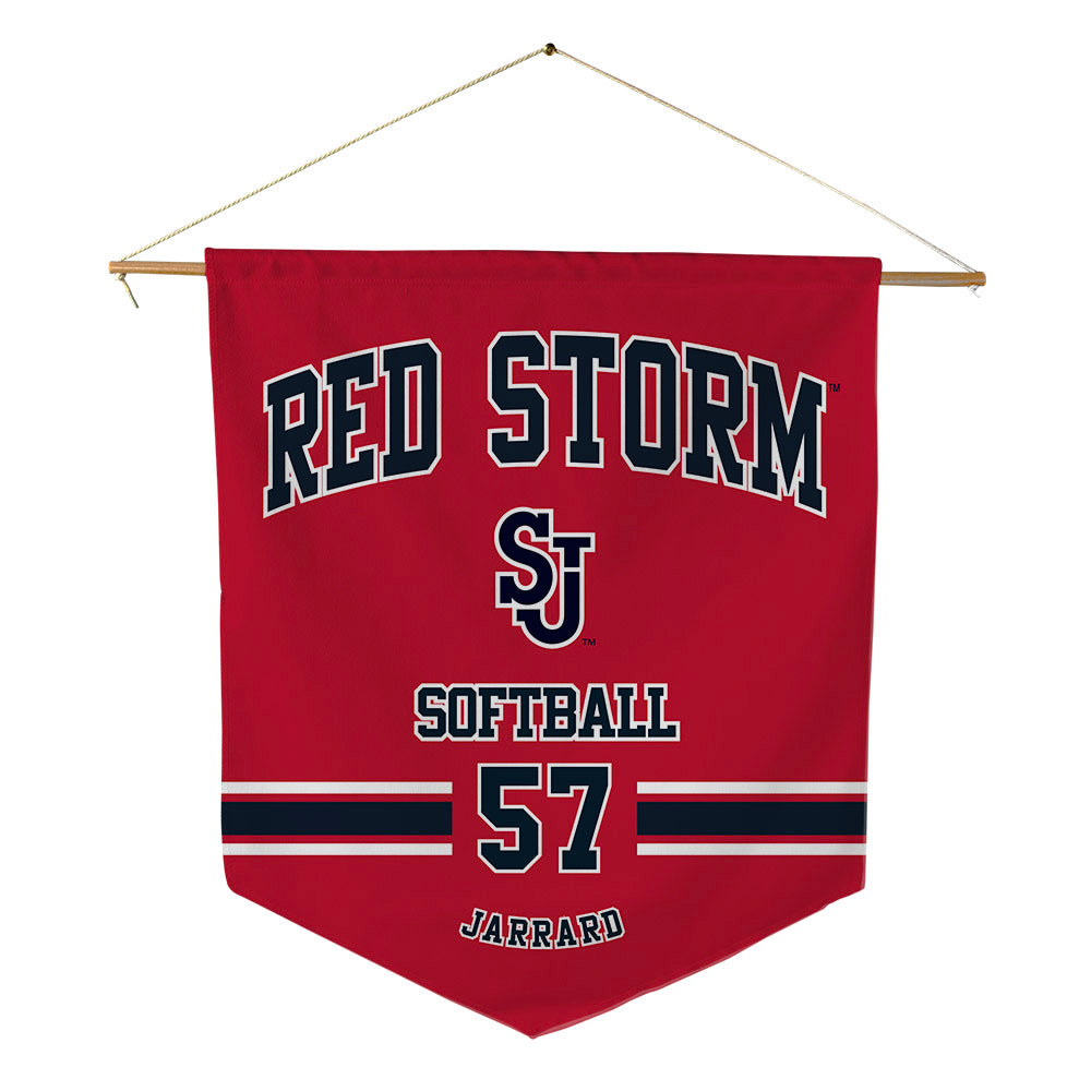 St. Johns - NCAA Softball : London Jarrard - Pennant - 18" x 21"-0