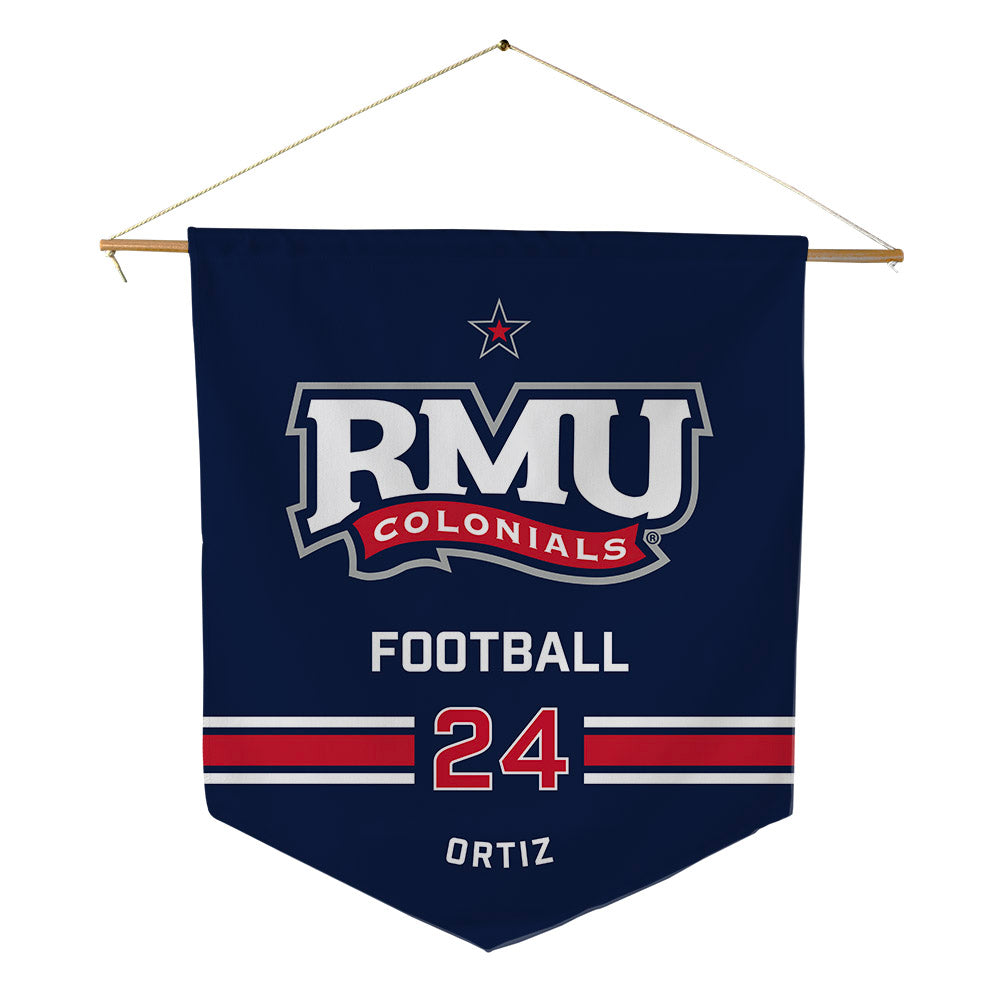 Robert Morris - NCAA Football : Jamiel Ortiz - Pennant - 18" x 21"-0