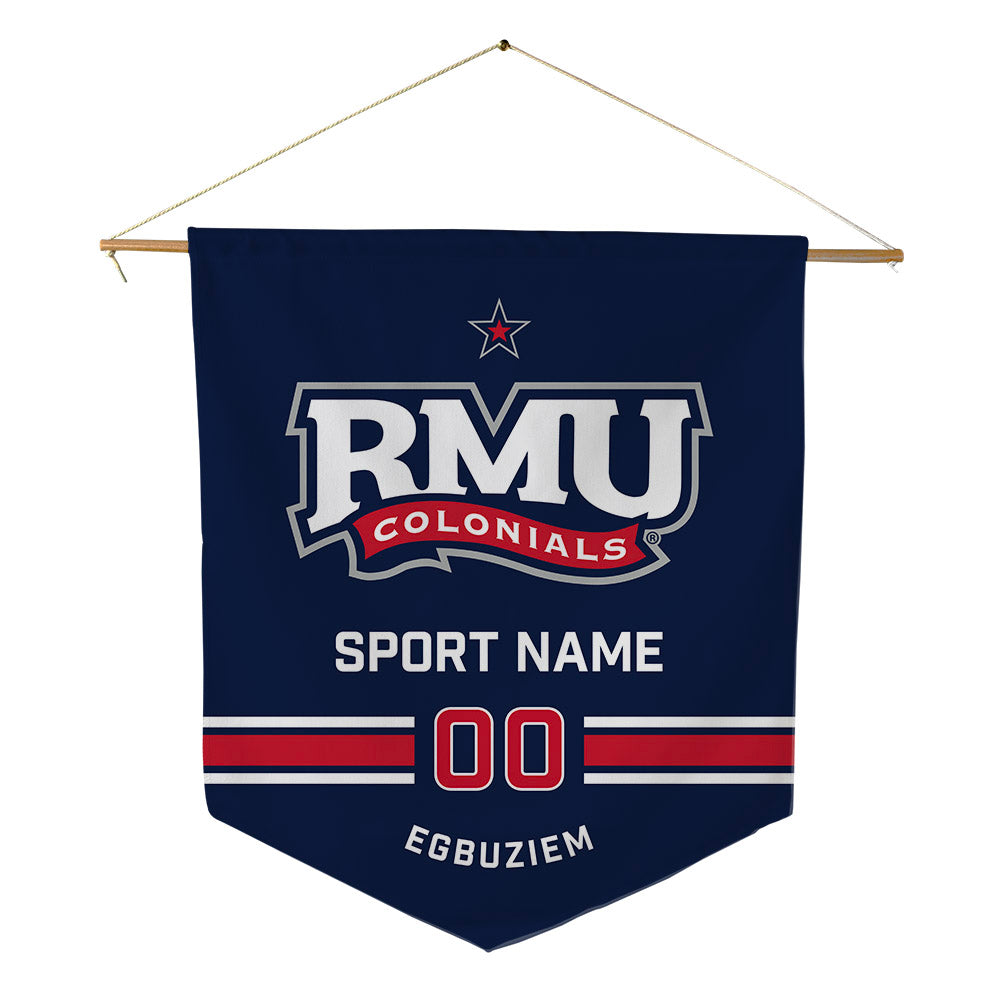 Robert Morris - NCAA Football : Okechukwu Egbuziem - Pennant - 18" x 21"-0