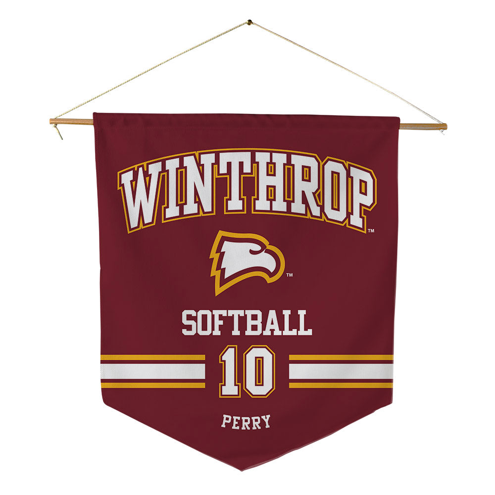 Winthrop - NCAA Softball : Tabitha Perry - Pennant - 18" x 21"-0