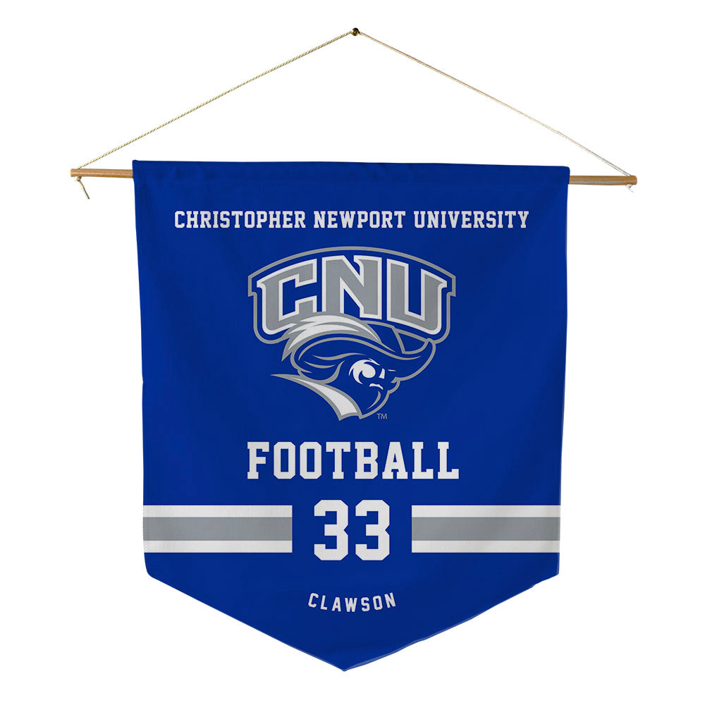 CNU - NCAA Football : Charlie Clawson - Pennant - 18" x 21"-0