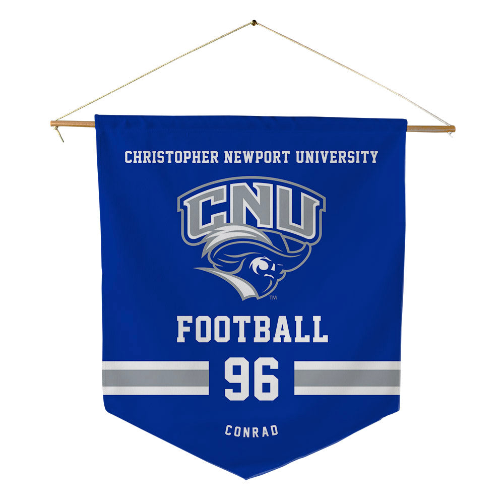 CNU - NCAA Football : Walker Conrad - Pennant - 18" x 21"-0