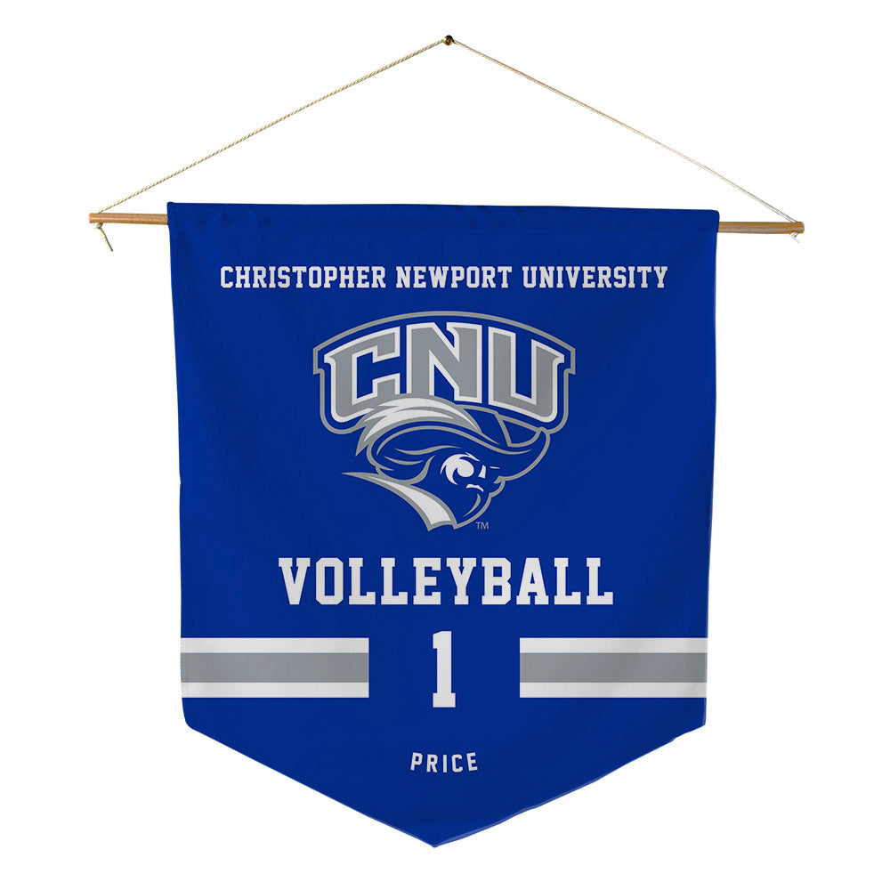 CNU - NCAA Women's Volleyball : Kensie Price - Pennant - 18" x 21"-0