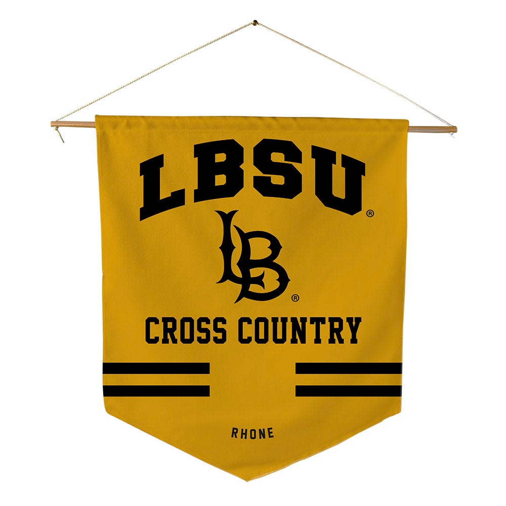 LBSU - NCAA Men's Cross Country : Cameron Rhone - Pennant - 18" x 21"-0